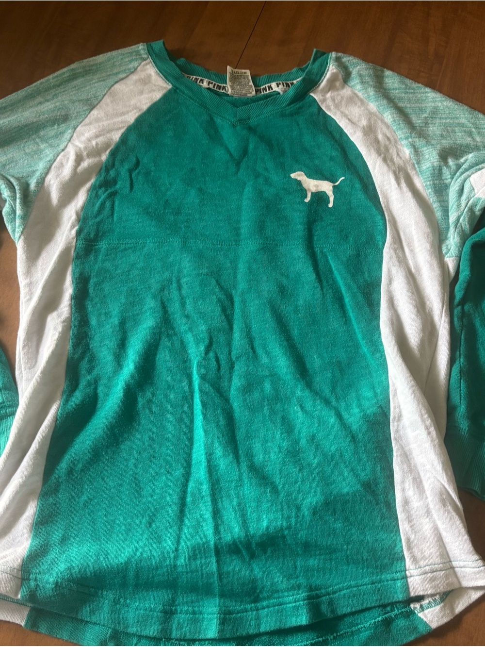 Victoria's Secret PINK Teal Crewneck Sweatshirt